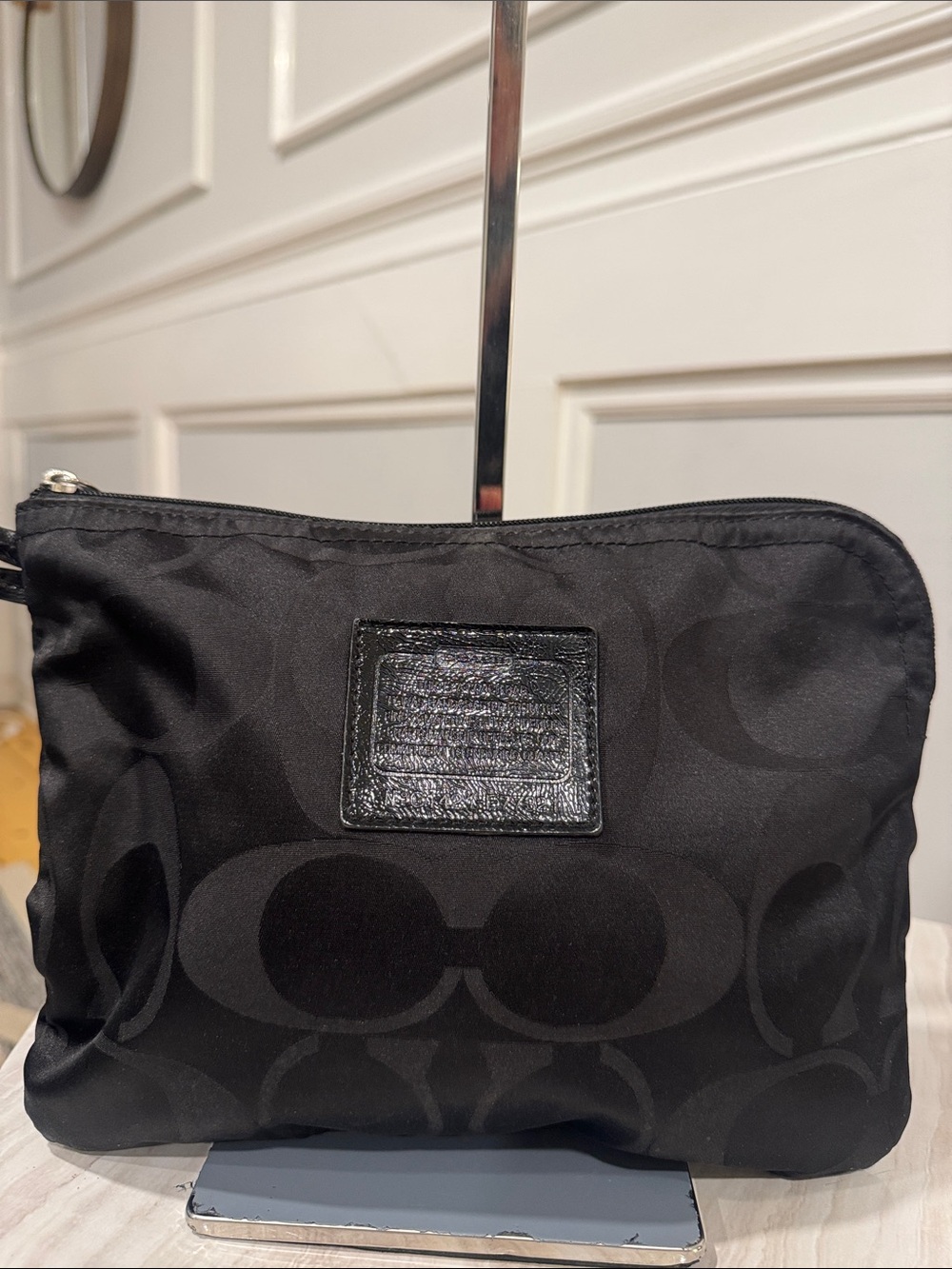 Coach Bag Getaway Black Signature Nylon Packable Weekender Tote Set - Picture 11 of 17